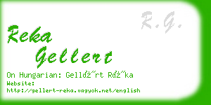 reka gellert business card